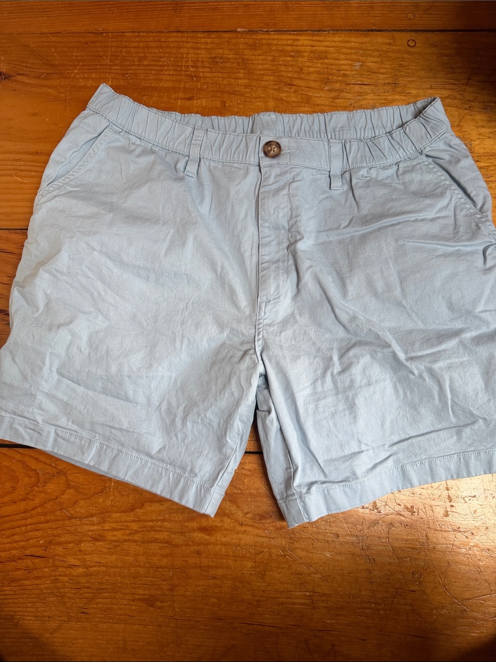 chubbies Light Blue Flat-Front Men's Cotton Shorts